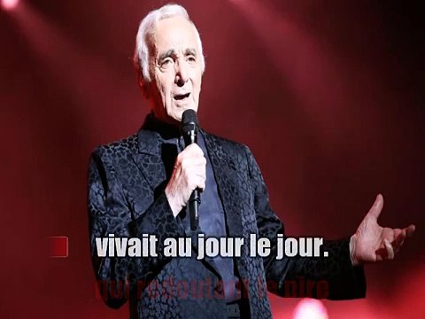 Charles Aznavour - Paris au mois d'août KARAOKE / INSTRUMENTAL