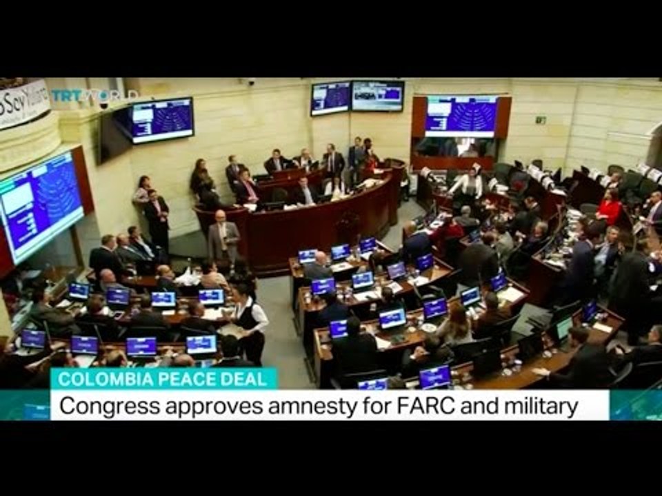 Colombia peace deal: Congress approves amnesty for FARC and military
