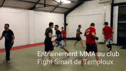 Temploux: entrainement MMA avec le Fight Smartt