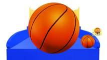 Colors for Children to Learn with Basket Ball Game - Teach Colours - Kids Learning Videos