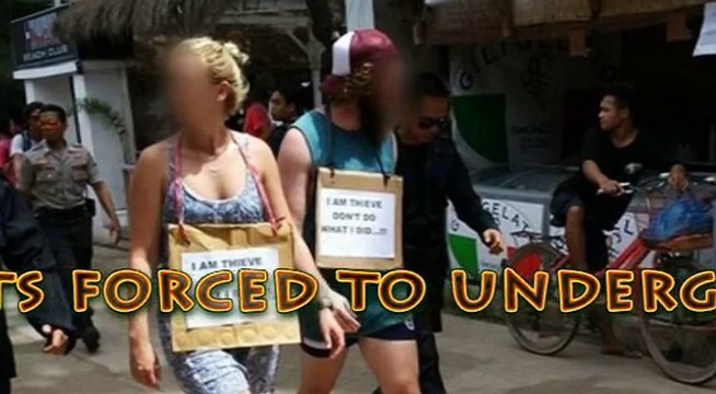 Des touristes australiens soumis à une «marche de la honte» en Indonésie après avoir volé une bicyclette