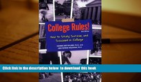 Audiobook  College Rules!: How to Study, Survive, and Succeed in College (College Rules: How to