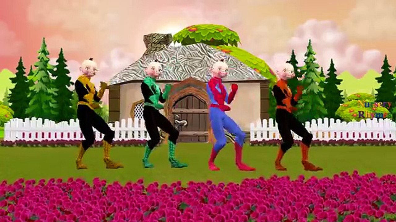 Spiderman Hulk Ironman Funny Little Babies Finger Family Songs & Five Little Monkeys Nursery Rhymes