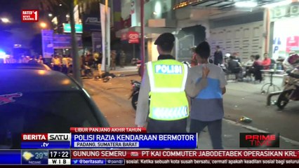 Descargar video: Polres Kota Padang Razia Kendaraan Bermotor