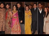 Aishwarya Rai Bachchan,Abhishek Bachchan,Sanjay Dutt, Dilip Kumar & Other Celebs @ Wedding Reception