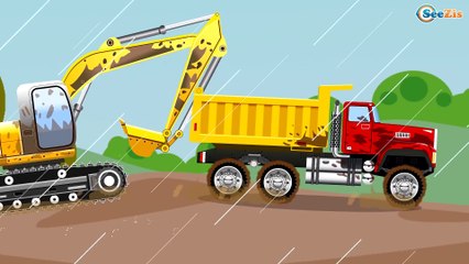 Excavadoras - Carritos para niños - El Camión - La Excavadora - Dibujos animados para niños