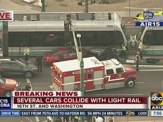 Air15 live over accident near 16th and Washington streets