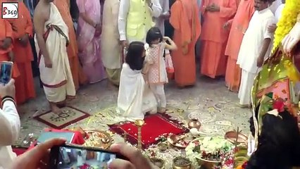 What Aishwarya Rai daughter did when she was teaching her for "pray" Bhagwan