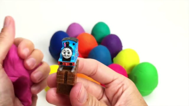 LEARN COLORS Play Doh Surprise Eggs Frozen Peppa Pig Masha Minions Shopkins Toys Play Dough Eggs
