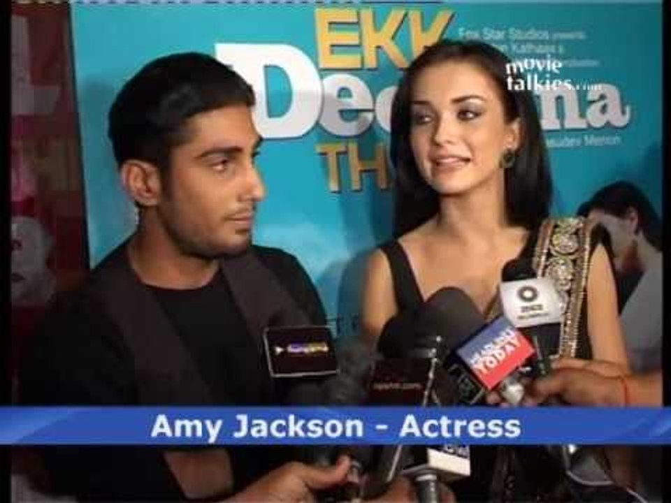 Prateik, Amy Jackson, Shabana Azmi At The Premiere Of 'Ekk Deewana Tha'