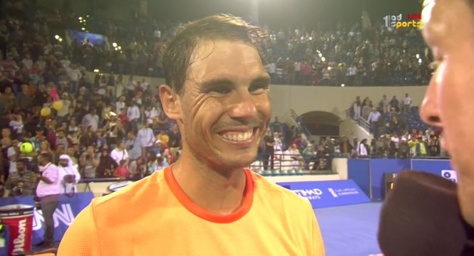 2016 Abu Dhabi SF Rafael Nadal vs. Milos Raonic / LAST GAME & INTERVIEW