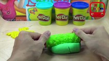 Learn Colors with Play Doh Ice Cream Peppa Pig Little Pony Molds Fun - HL Playdoh for Kids