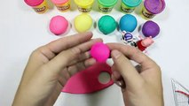 Peppa PIG & PLAy doh Videos! - MaKE playdoh paint rainbow frozen funny kids