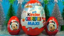 Cristmas Kinder Surprise MAXI egg Disney Mickey Mouse surprise eggs For Kids For Baby 킨더 서프라이즈
