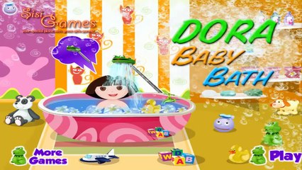 DORA BABY BATH GAME JUEGO DE BAÑO DE DORA BEBE games for kids