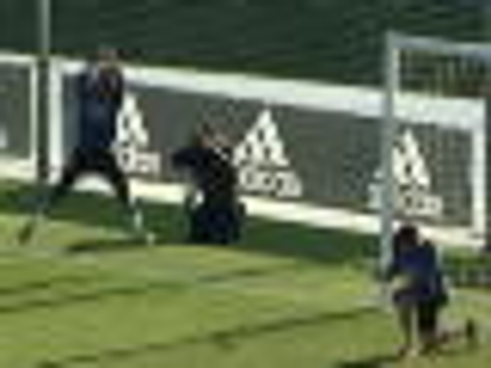 Ronaldo revels in routine training goal