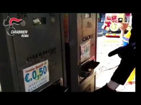 Civitavecchia (RM) - Furti alle macchinette cambiamonete, arrestata banda di ladri (30.12.16)