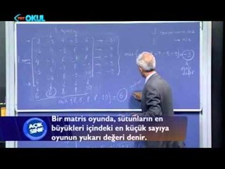 Genel Matematik 2 / 6.Bölüm - Oyunlar Kuramı - Açık Sınıf
