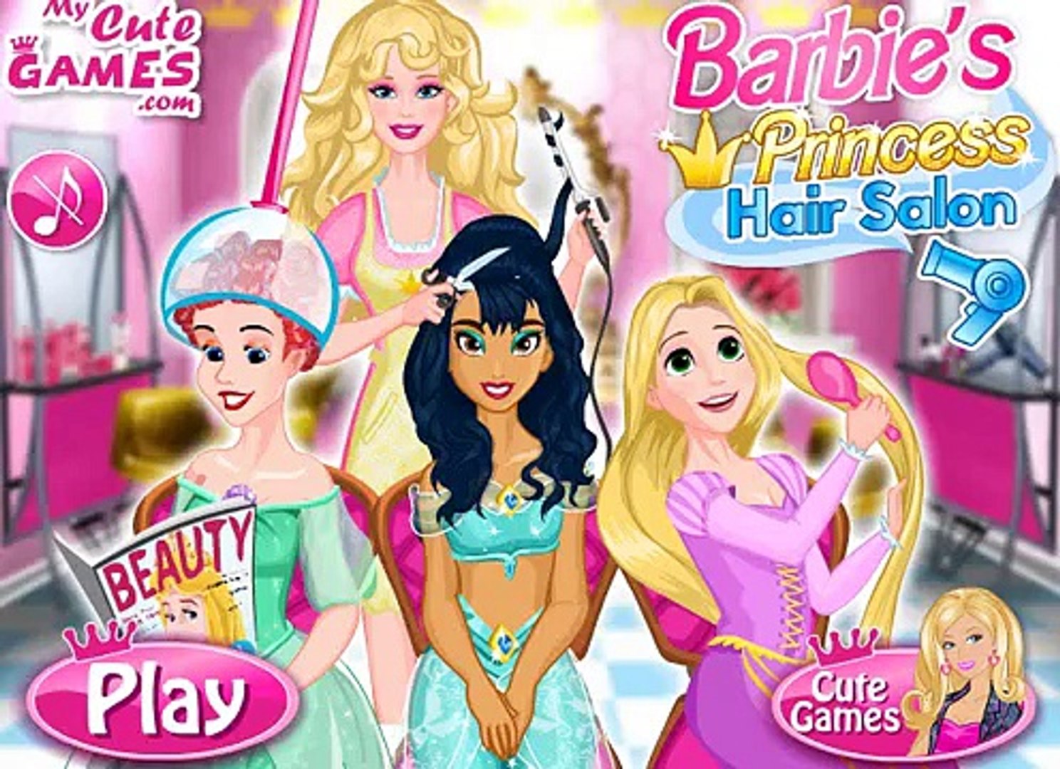 barbie disney princess games