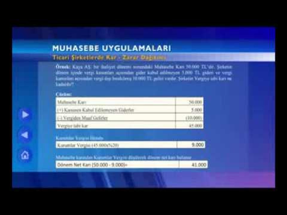 Muhasebe Uygulamaları 10 - Açık Sınıf