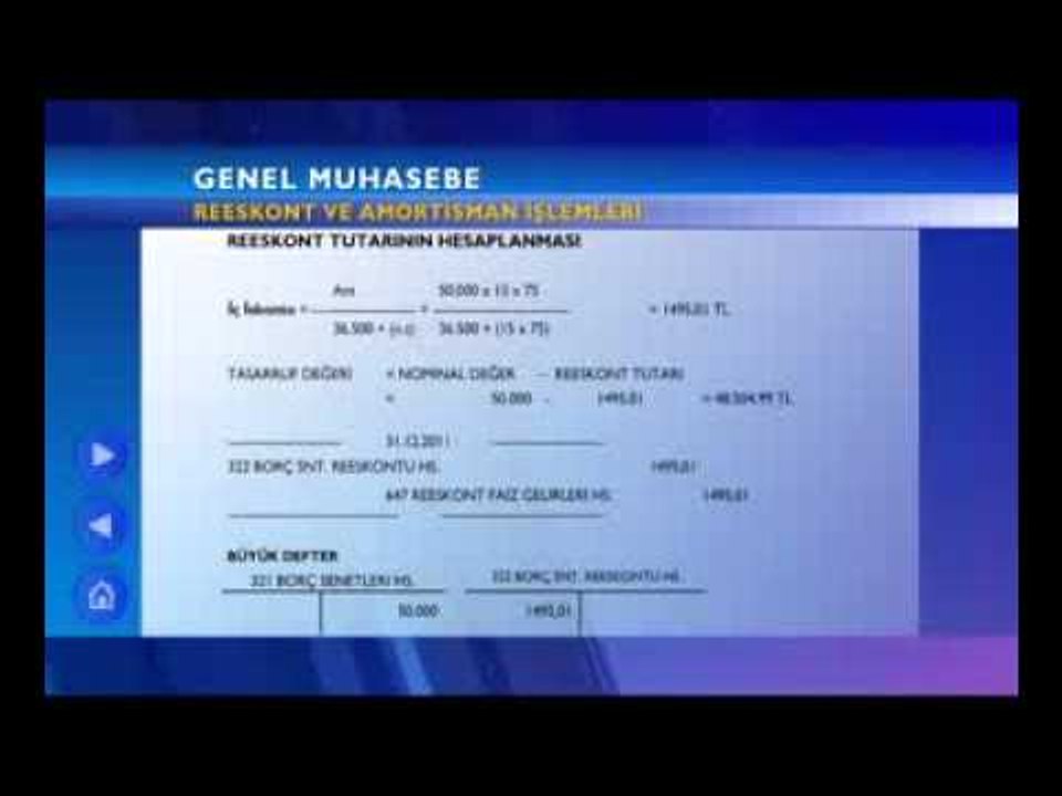 Genel Muhasebe - Ders 10 -Açık Sınıf - TRT Okul