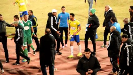 الجزء الأول .. اشتباكات بين لاعبى الإسماعيلى والاتحاد السكندرى