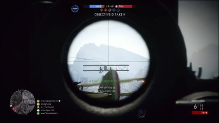 Destroyed Plane w/ Sniper  (BF1)