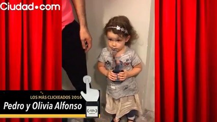 ¡Papá e hija premiados! entre Los Mas Clickeados 2016 - Pedro y OLI