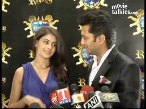 Riteish Deshmukh and Genelia D'Souza at their pre-wedding bash