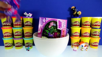 GIANT PRINCESS LUNA Surprise Egg Play Doh - My Little Pony Toys Shopkins Unicorno Fashems
