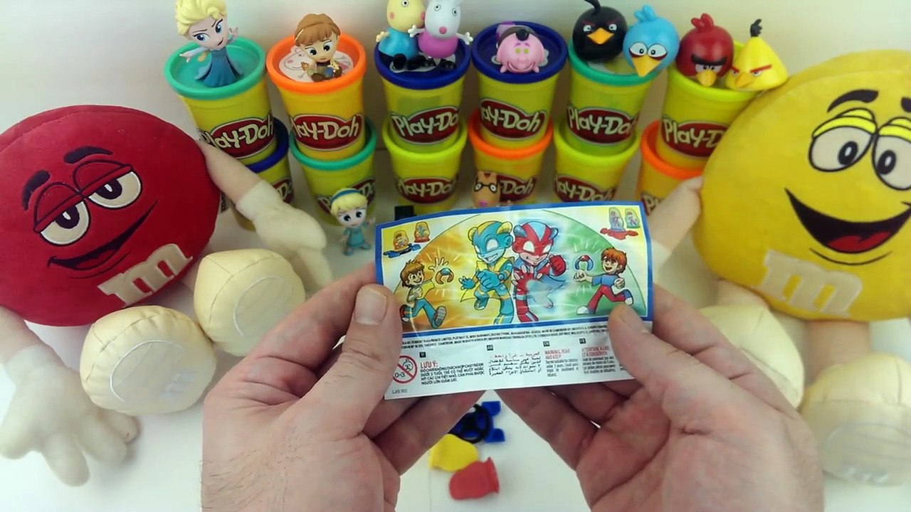 Kinder Joy Surprise Eggs Play Doh Peppa Pig Elsa Anna Unrapping Toys For Kids Fun Time