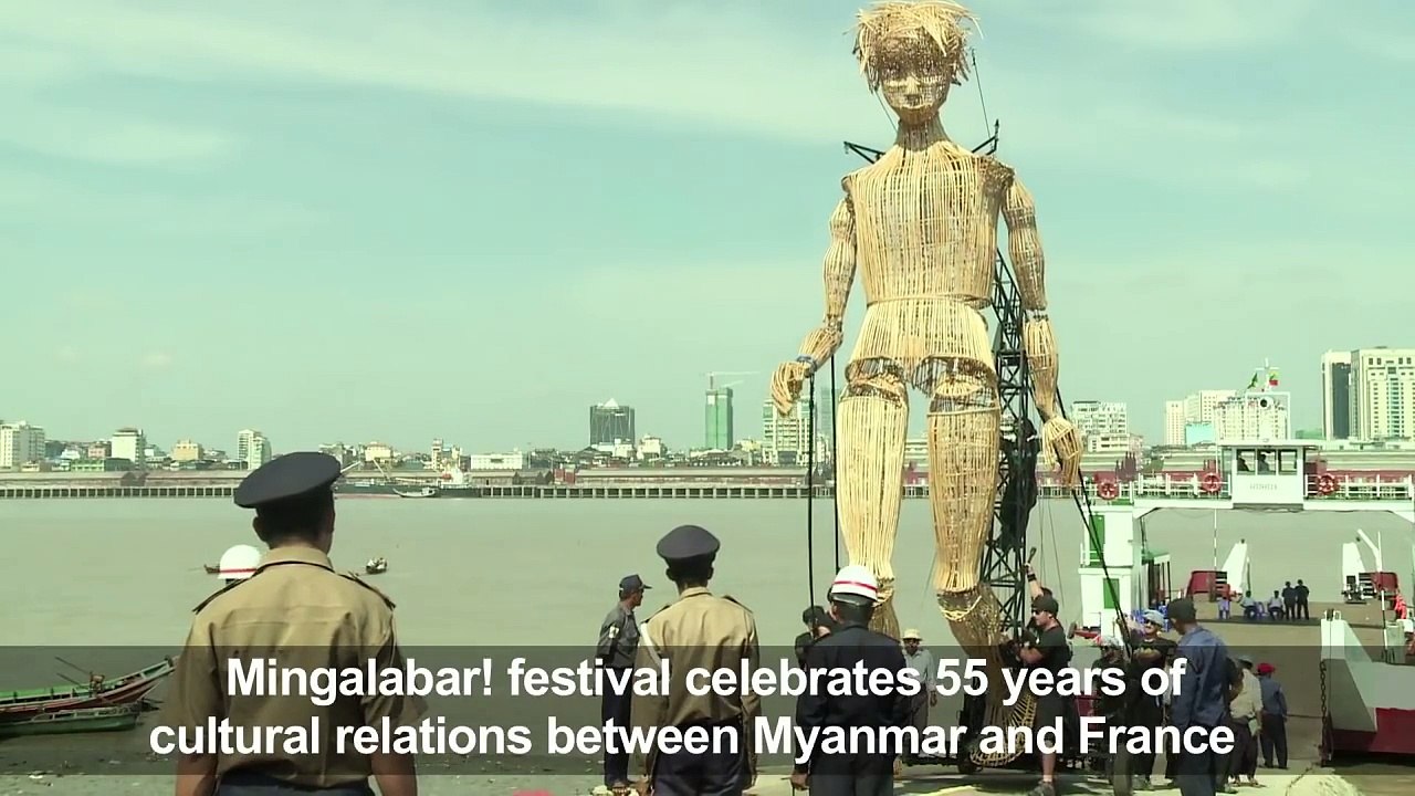 Giant puppet parades in Myanmar's Yangon region-d6P9sDTmglk