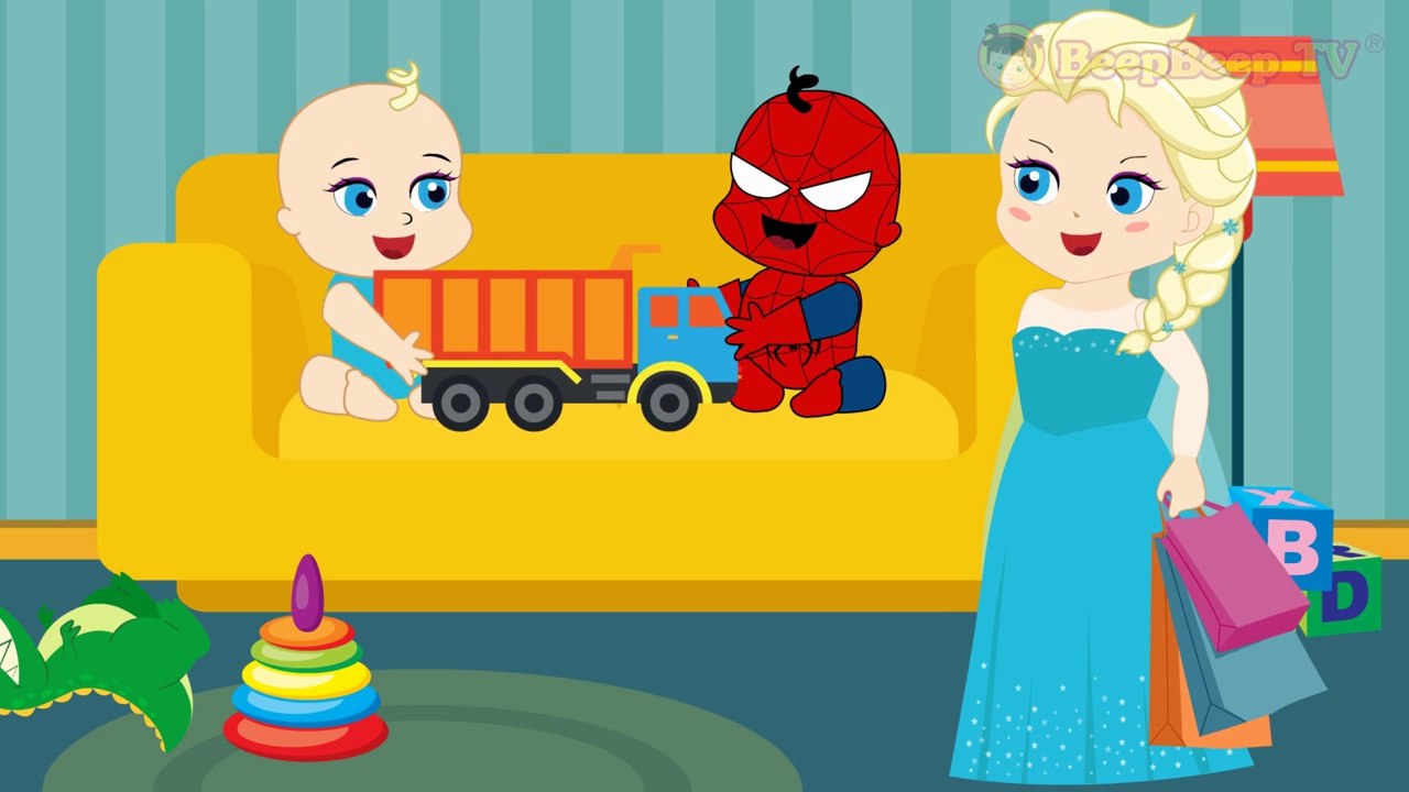 Spiderman Frozen Elsa Babies Brushing Their Teeth Full Movie! Superhero, Anna vs Joker in Real Life