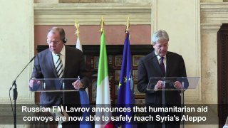 Lavrov says Aleppo aid corridors safe-mWJVPIgKe5w