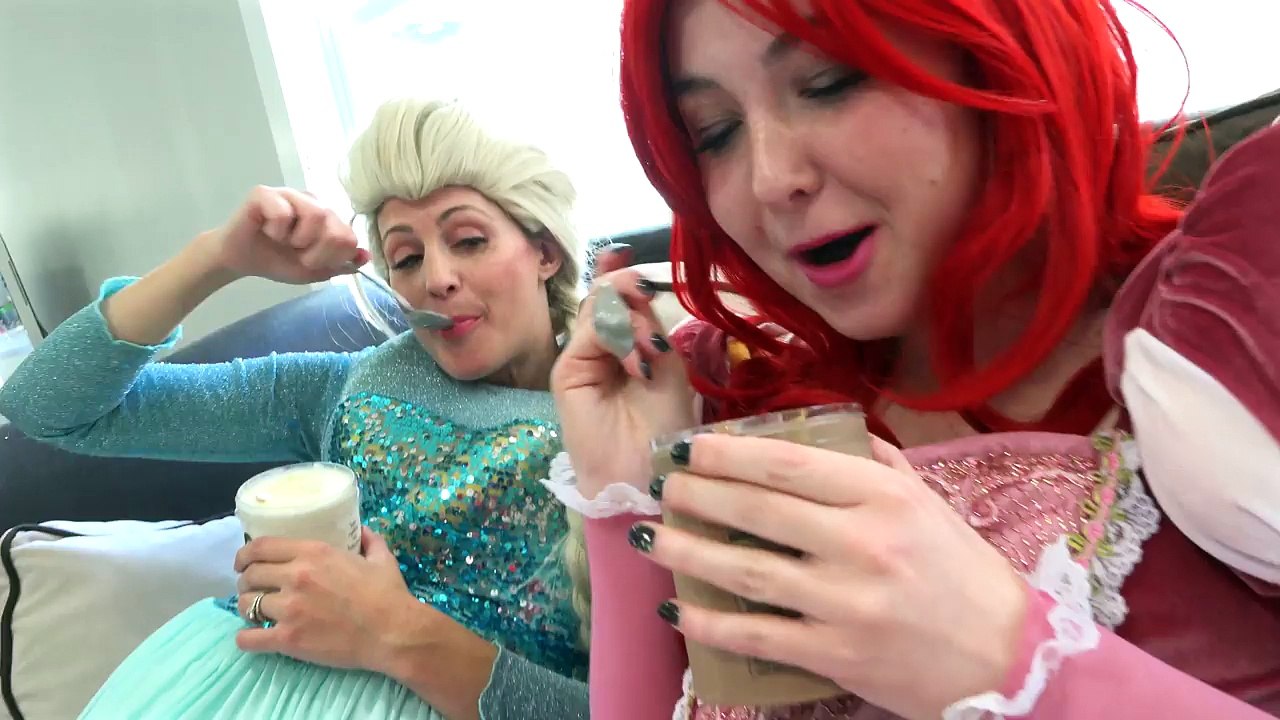 Fat Elsa and Fat Ariel and Spiderman vs Harley quinn and Giant candy vs pink spidergirl gym prank