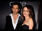 Hrithik Roshan and Suzzane Roshan at Arjun Rampal's 'Alive' perfume launch after party