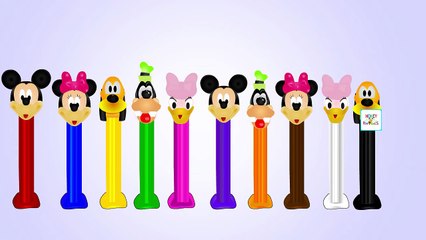 Download Video: Mickey Mouse Club House Pez Dispensers And Teenage Mutant Ninja Turtles Pez Dispensers Learn Colors