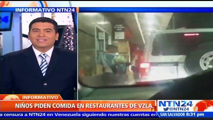 Reportera de NTN24 graba a niños mendigando alimento en alrededores de un McDonald's en Caracas