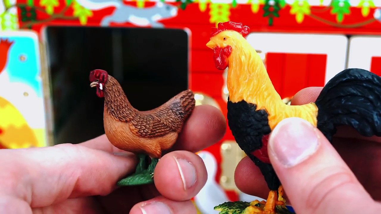 Farm Animal Names Teach Kids Barn Animals  Best Learning Videos Educational Toy Barn Horse Goat Pig!