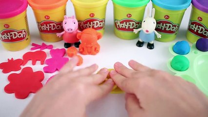Learn Colors with Talking Toys, Play Doh Modeling Clay Creative Art Fun for Kids and Peppa Pig