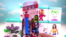 Marvel & DC Comics SUPERHEROES Toy Surprise Blind Box Show! Spiderman, Batman - Stop Motion IRL