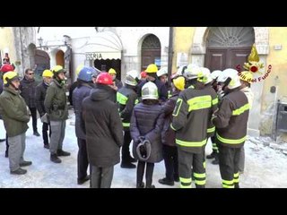 Visso - Terremoto. La visita del ministro Minniti (30.12.16)