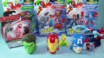 Marvel Surprise Heads Captain America Iron Man Hulk Hero Mashers Micro Kinder Joy Egg Spiderman Thor