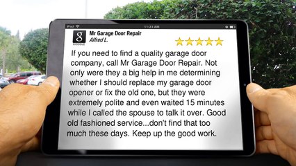 Mr Garage Door Repair ScottsdaleImpressiveFive Star Review