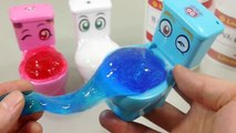 변기 액괴 만들기 흐르는 점토 액체괴물 클레이 슬라임 장난감 놀이 How To Make Toilet Slime Toys Polymer Balls đồ chơi