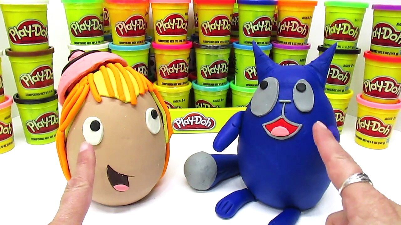 PEG + CAT!! 2 Play-Doh Surprise Eggs!! Peg Plus Cat Counting Play-Doh Cans!!