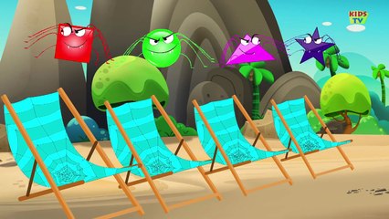 Kids TV Nursery Rhymes - Five Scary Spiders _ Spid