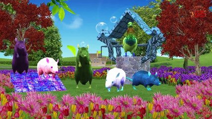 Animals Duck,Elephant,Sheep & Rat Nursery Rhymes / 3D Animation English Nursery Rhymes
