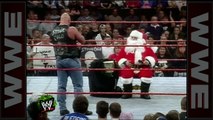 'Stone Cold' drops Santa Claus with a Stunner - Raw, Dec