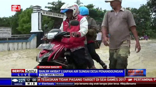Rumah dan Jalur Pati-Grobogan Terendam Luapan Sungai Penanggungan